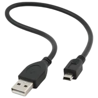 Кабель данных Gembird USB Type-A + mini USB 0.3 м / Черный photo 2