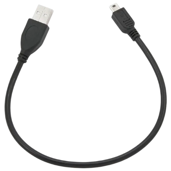 Кабель данных Gembird USB Type-A + mini USB 0.3 м / Черный photo 3 Кабель данных Gembird USB Type-A + mini USB 0.3 м / Черный photo 3