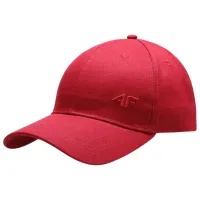 Кепка унисекс 4F 4FSS23ACABM119 Красный / 100% хлопок