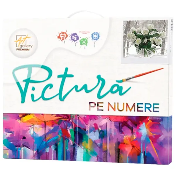 Картина по номерам Art Gallery Букет белых роз GX39990 50 x 40 см / Горизонтальная photo 4