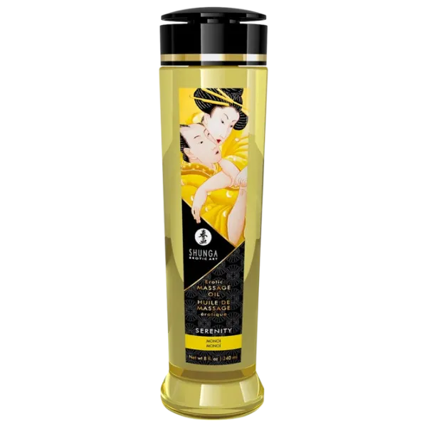 Масло для массажа Shunga Serenity 0.24л/ Монои/ Желтый photo 2 Масло для массажа Shunga Serenity 0.24л/ Монои/ Желтый photo 2