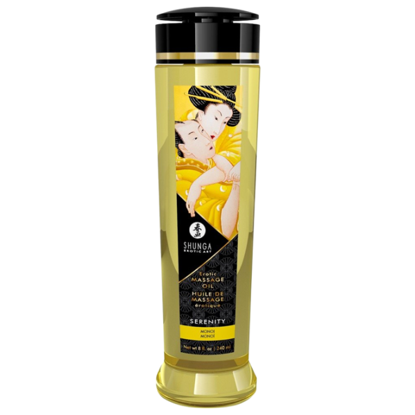 Масло для массажа Shunga Serenity 0.24л/ Монои/ Желтый photo 2 Масло для массажа Shunga Serenity 0.24л/ Монои/ Желтый photo 2