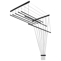 Uscător de rufe Sepio 5901583509254 Pe tavan/ Oțel