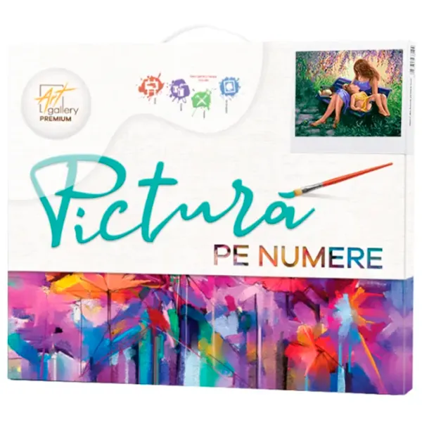 Pictură pe numere Art Gallery Mama cu fica GX32376 50 x 40 cm / Orizontală photo 3