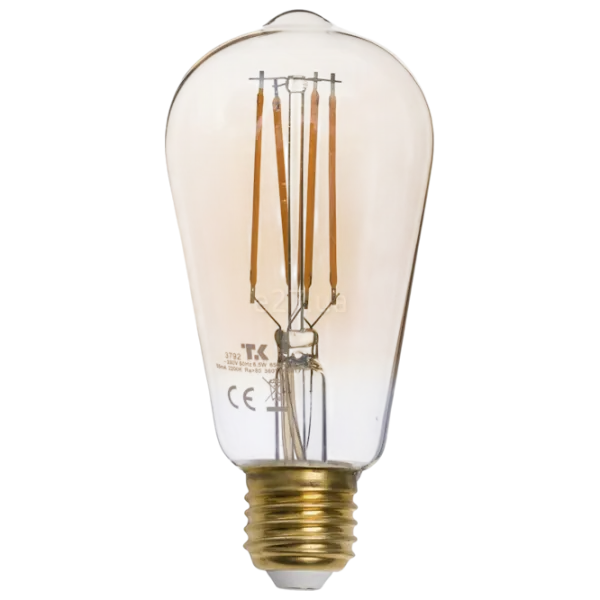 Bec LED TK Lighting TK-3792  E27 / 6.5 W / 2000 K / / Yellow photo 1