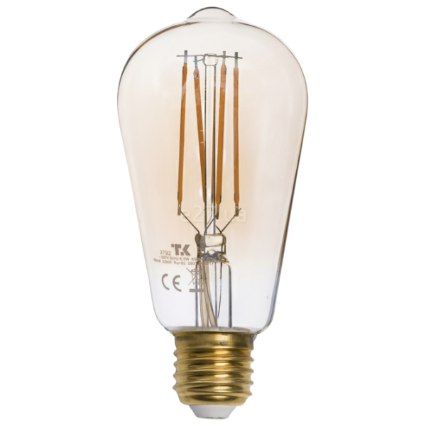 Bec LED TK Lighting TK-3792  E27 / 6.5 W / 2000 K / / Yellow photo 1