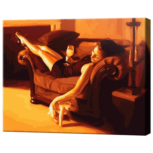 Картина по номерам Art Gallery Вечерний релакс GX39296 50 x 40 см / Горизонтальная photo 1
