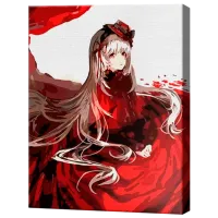 Картина по номерам Art Gallery Девушка в алом платье GX3004 50 x 40 см / Вертикальная