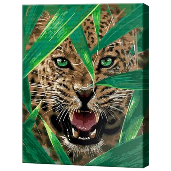Картина по номерам Art Gallery Зеленоглазый хищник GX37169 50 x 40 см / Вертикальная photo 1