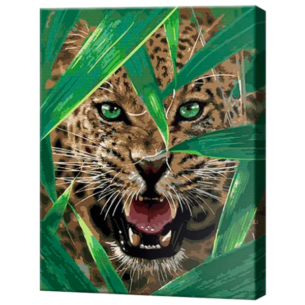 Картина по номерам Art Gallery Зеленоглазый хищник GX37169 50 x 40 см / Вертикальная photo 1