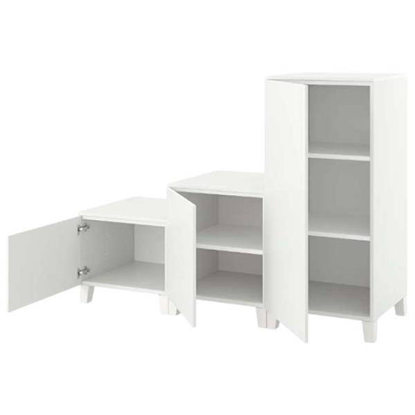 Tumbă pentru antreu Ikea Platsa White / Masiv photo 1