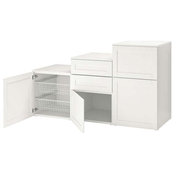 Tumbă pentru antreu Ikea Platsa White / MDF photo 1