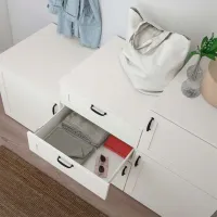 Tumbă pentru antreu Ikea Platsa White / MDF photo 2