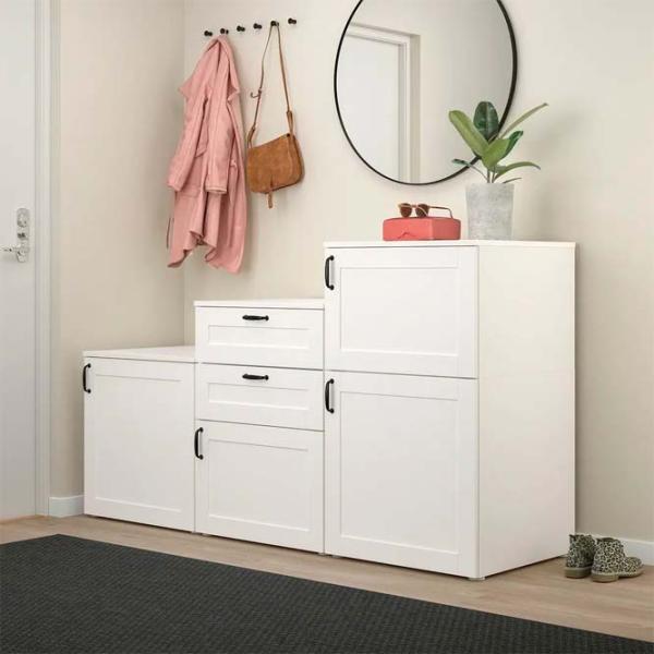 Tumbă pentru antreu Ikea Platsa White / MDF photo 3