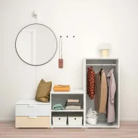 Tumbă pentru antreu Ikea Platsa White / MDF photo 2