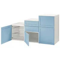 Тумба для прихожей Ikea Platsa/Sannidal Белый / МДФ