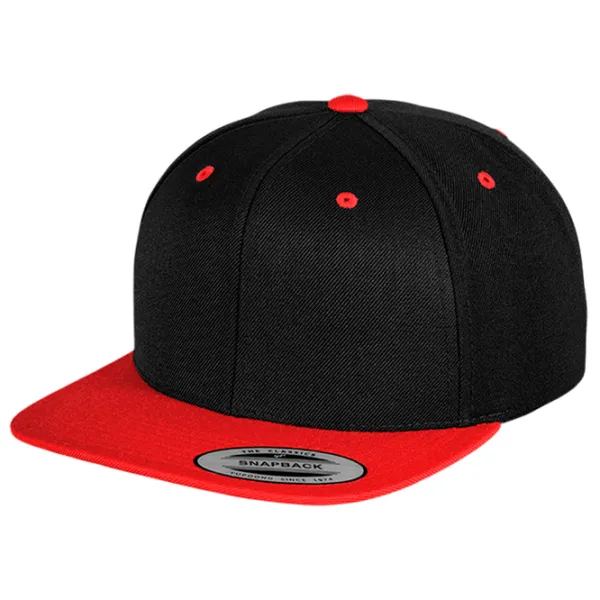 Кепка унисекс Urban Classics Snapback 2-Tone Красный / 20% шерсть photo 1