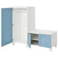 Тумба для прихожей Ikea Platsa/Sannidal Белый / МДФ