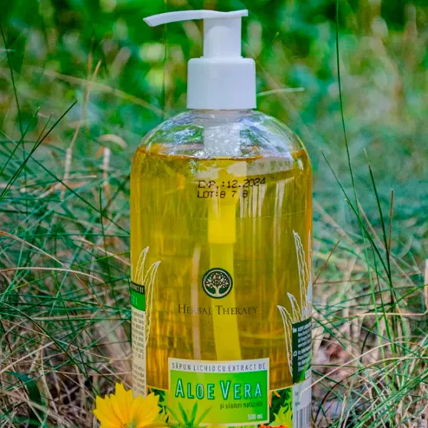 Săpun lichid Herbal Therapy Aloe Vera 0.5l photo 4 Săpun lichid Herbal Therapy Aloe Vera 0.5l photo 4