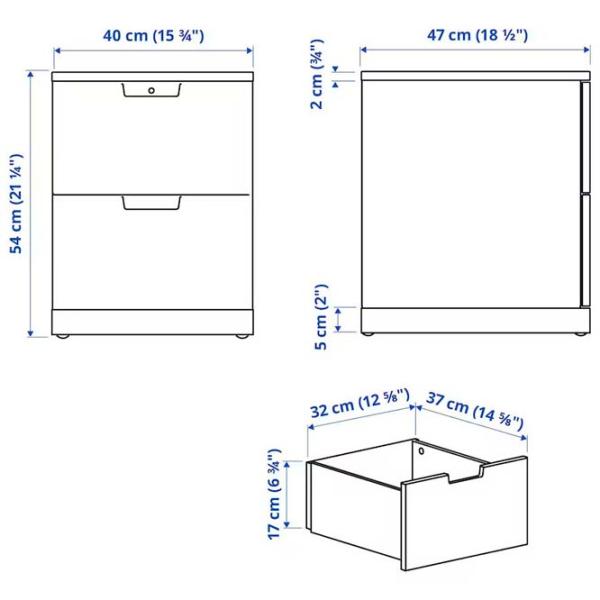 Тумба для прихожей Ikea Nordli Белый / МДФ photo 4