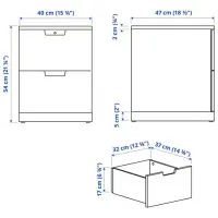 Tumbă pentru antreu Ikea Nordli White / MDF photo 4