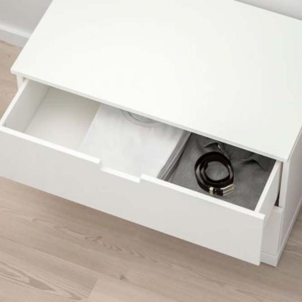 Тумба для прихожей Ikea Nordli Белый / МДФ photo 2