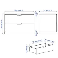 Tumbă pentru antreu Ikea Nordli White / MDF photo 4