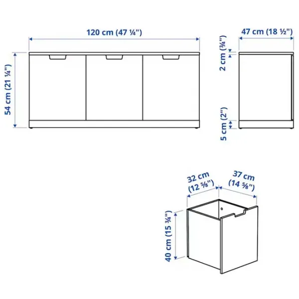 Tumbă pentru antreu Ikea Nordli White / MDF photo 2