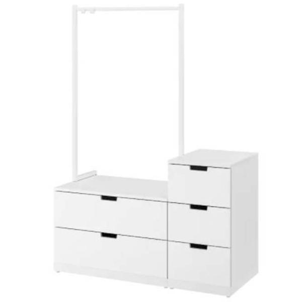 Tumbă pentru antreu Ikea Nordli White / MDF photo 1