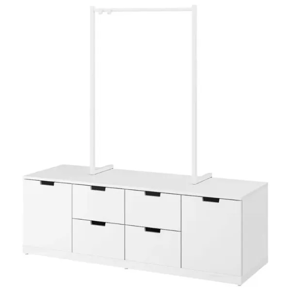 Tumbă pentru antreu Ikea Nordli White / MDF photo 1