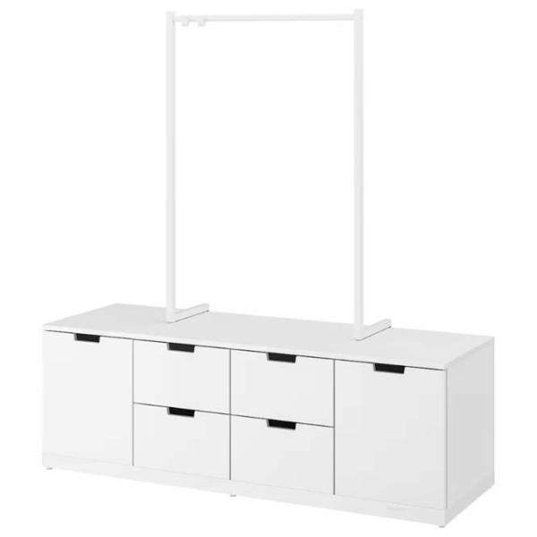 Tumbă pentru antreu Ikea Nordli White / MDF photo 1