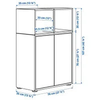 Tumbă pentru antreu Ikea Nordli White / MDF photo 6