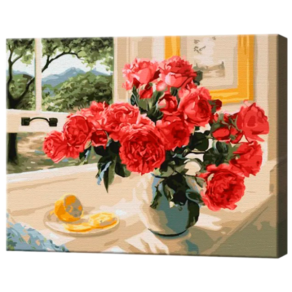 Pictură pe numere Art Gallery Buchet aprins la geam GX23853 50 x 40 cm / Orizontală photo 1 Pictură pe numere Art Gallery Buchet aprins la geam GX23853 50 x 40 cm / Orizontală photo 1