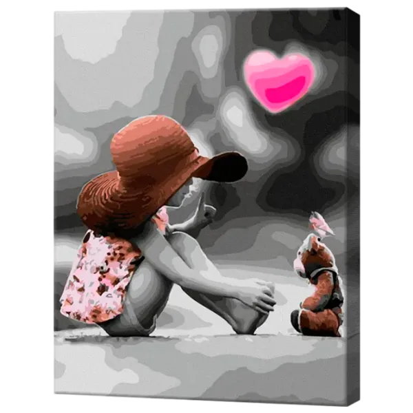 Картина по номерам Art Gallery Девочка и плюшевый мишка GX32935 50 x 40 см / Вертикальная photo 1 Картина по номерам Art Gallery Девочка и плюшевый мишка GX32935 50 x 40 см / Вертикальная photo 1