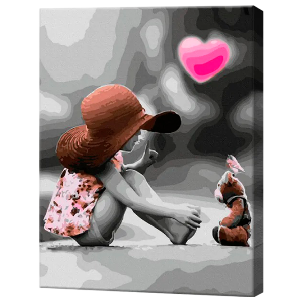 Картина по номерам Art Gallery Девочка и плюшевый мишка GX32935 50 x 40 см / Вертикальная photo 1 Картина по номерам Art Gallery Девочка и плюшевый мишка GX32935 50 x 40 см / Вертикальная photo 1