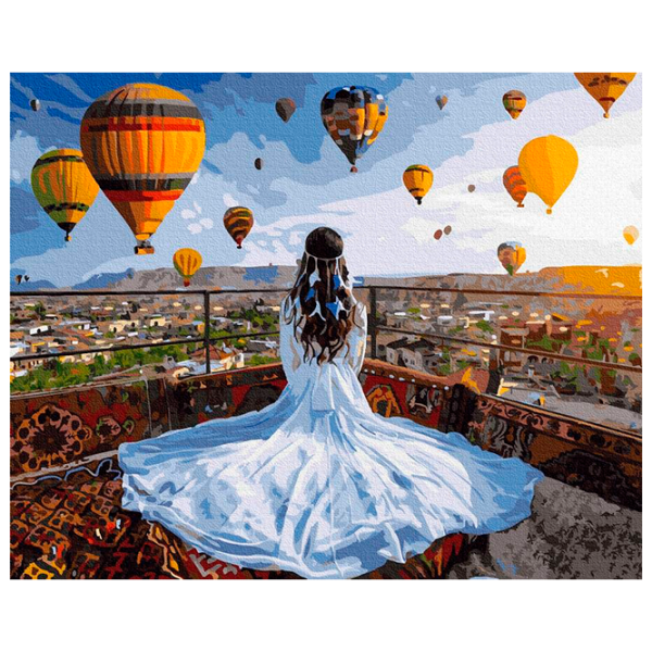 Картина по номерам BrushMe Dreamer in Cappadocia GX37984 50 x 40 см / Горизонтальная photo 1