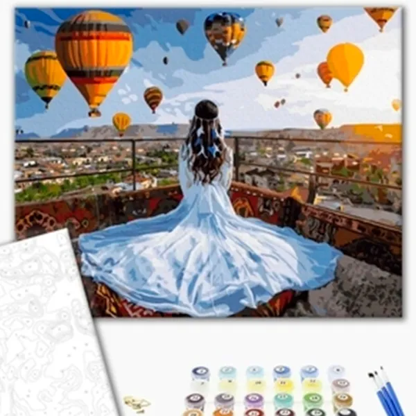 Картина по номерам BrushMe Dreamer in Cappadocia GX37984 50 x 40 см / Горизонтальная photo 4