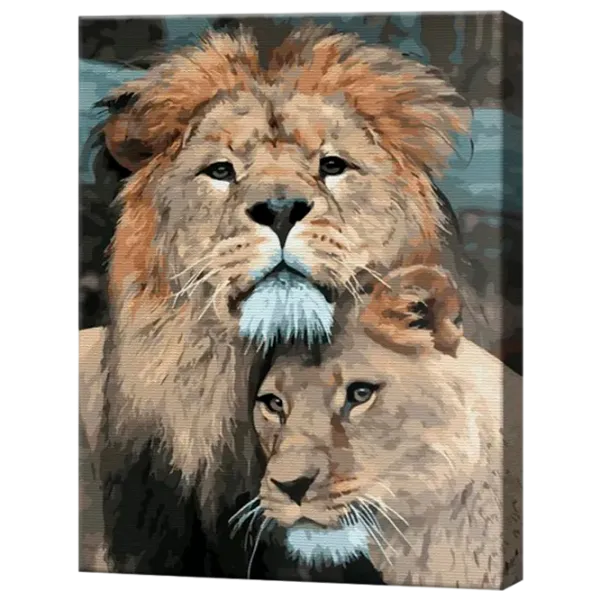 Картина по номерам Art Gallery Львиная чета GX46753 50 x 40 см / Вертикальная photo 1