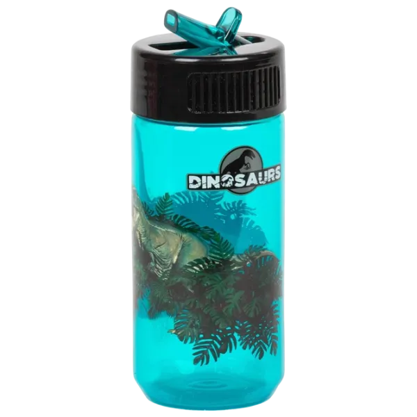 Sticluță cu pai Derform Dinozaurs BADN19 0.4l 12 luni / Plastic / Blue photo 1