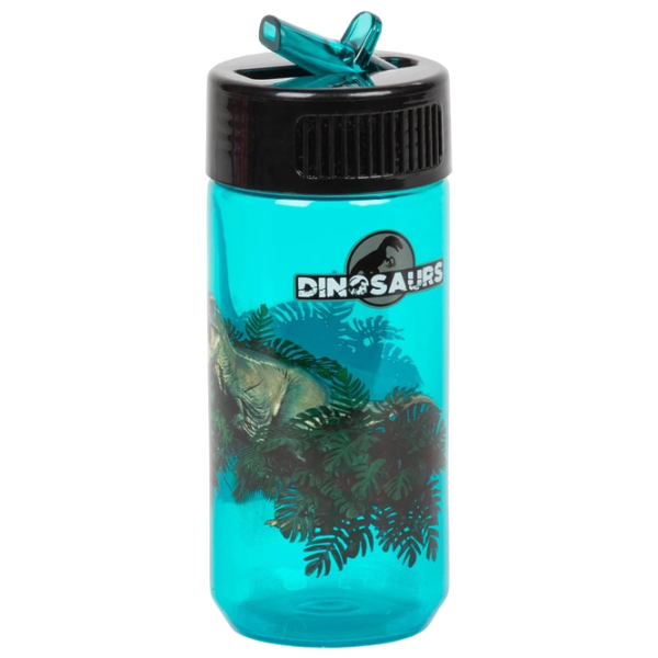 Sticluță cu pai Derform Dinozaurs BADN19 0.4l 12 luni / Plastic / Blue photo 1