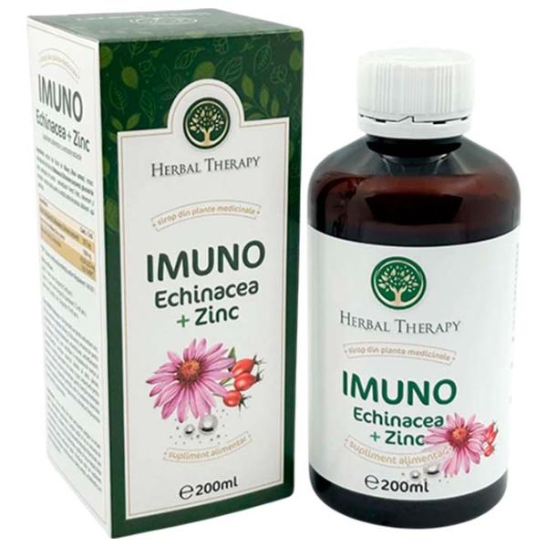 Sirop Herbal Therapy IMUNO Echinacea + Zinc Volum (litri) - 0.2l photo 4 Sirop Herbal Therapy IMUNO Echinacea + Zinc Volum (litri) - 0.2l photo 4
