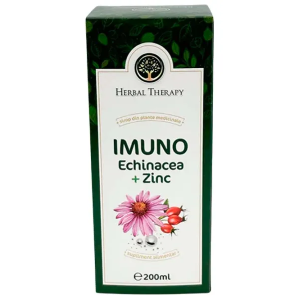 Sirop Herbal Therapy IMUNO Echinacea + Zinc Volum (litri) - 0.2l photo 5 Sirop Herbal Therapy IMUNO Echinacea + Zinc Volum (litri) - 0.2l photo 5