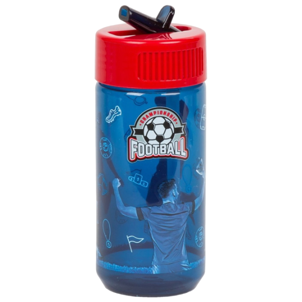 Бутылочка с соломинкой Derform Football BAPI19 0.4л 12 месяцев / Пластик / Синий photo 1