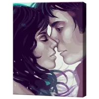 Pictură pe numere Art Gallery Sărutul GX8178 50 x 40 cm / Verticală