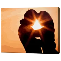 Pictură pe numere Art Gallery Contururile iubirii GX4866 50 x 40 cm / Orizontală