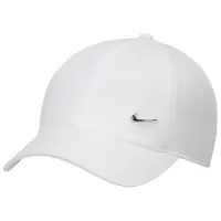 Chipiu unisex Nike Dri-FIT Club Unstructured Metal Swoosh Cap White / 100% poliester 