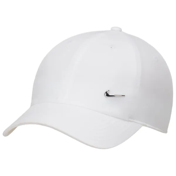 Chipiu unisex Nike Dri-FIT Club Unstructured Metal Swoosh Cap White / 100% poliester  photo 1