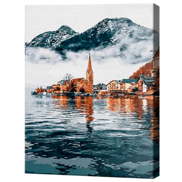 Картина по номерам Art Gallery Деревушка на озере в горах GX29103 50 x 40 см / Вертикальная photo 1 Картина по номерам Art Gallery Деревушка на озере в горах GX29103 50 x 40 см / Вертикальная photo 1