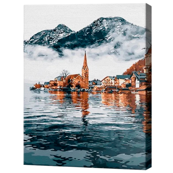 Картина по номерам Art Gallery Деревушка на озере в горах GX29103 50 x 40 см / Вертикальная photo 1 Картина по номерам Art Gallery Деревушка на озере в горах GX29103 50 x 40 см / Вертикальная photo 1