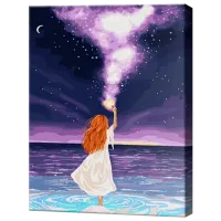 Pictură pe numere Art Gallery Atinge stelele GX46499 50 x 40 cm / Verticală